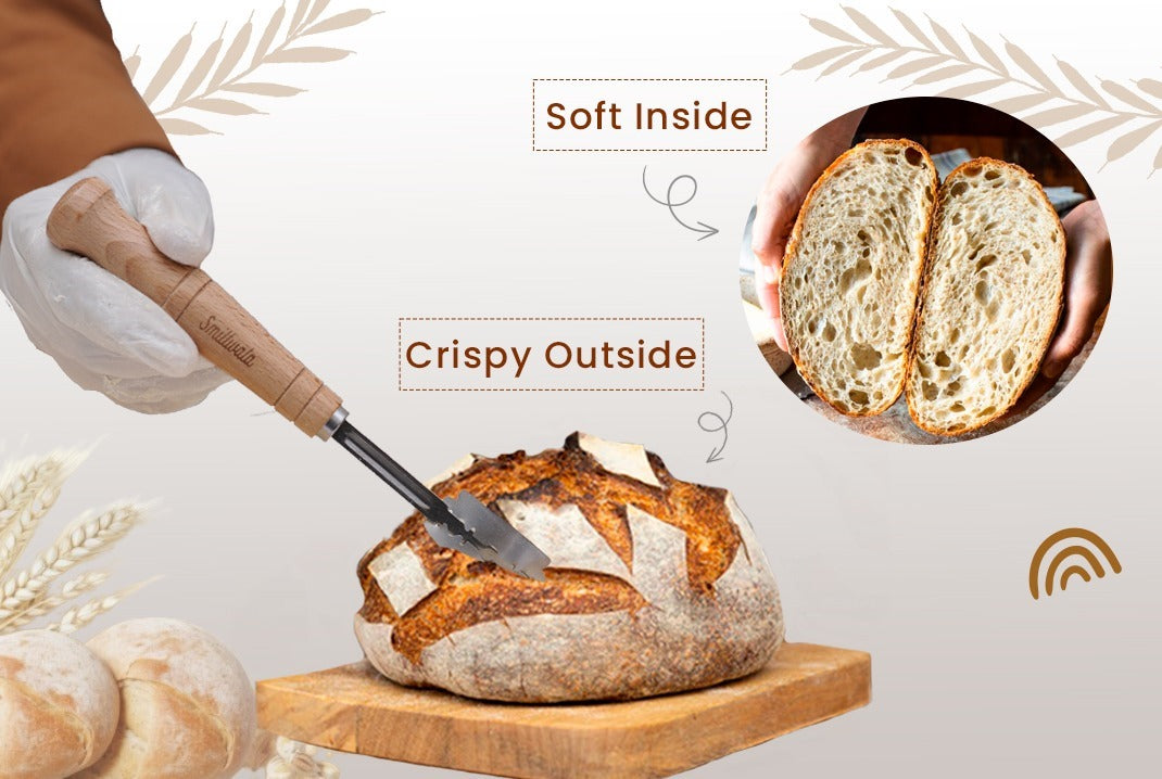 Smillwala Handmade Rattan Bread Proofing Basket Non-Stick, Easy to Clean